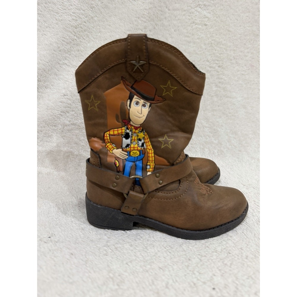 Disney Pixar Toy Story Woody Toddler Size 9 Brown Cowboy Boots